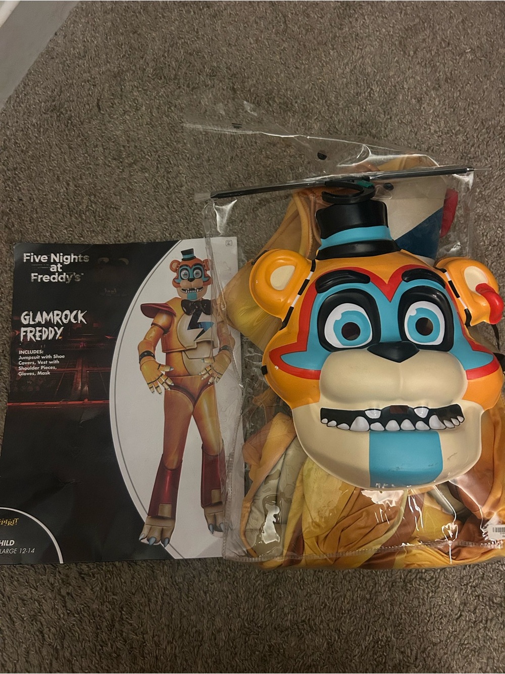 Glamrock Freddy costume size large
